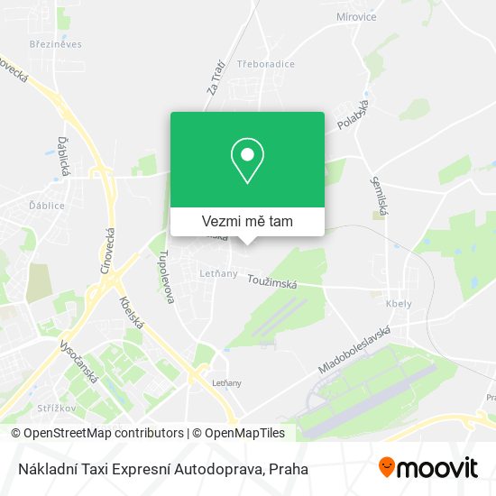 Nákladní Taxi Expresní Autodoprava mapa