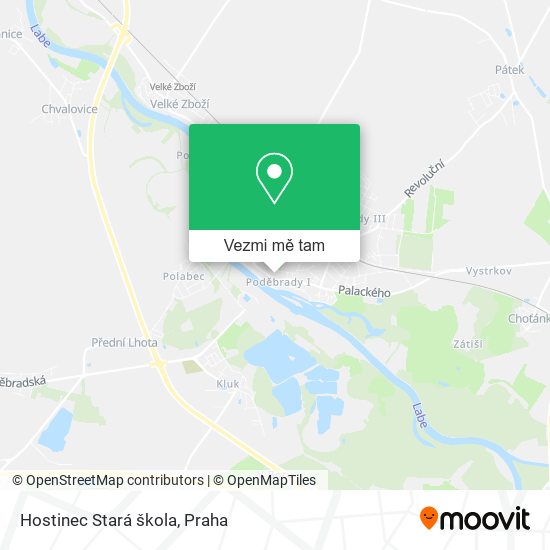 Hostinec Stará škola mapa