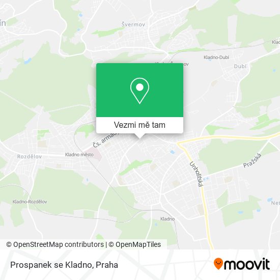 Prospanek se Kladno mapa