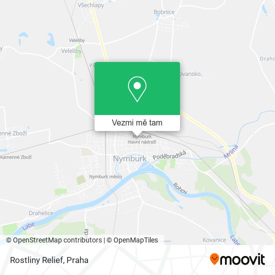 Rostliny Relief mapa