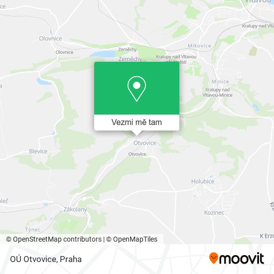 OÚ Otvovice mapa