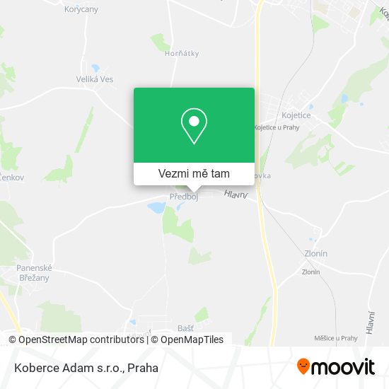 Koberce Adam s.r.o. mapa