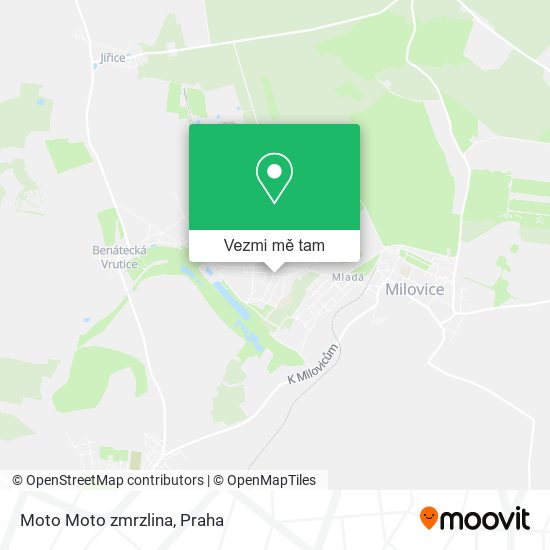 Moto Moto zmrzlina mapa