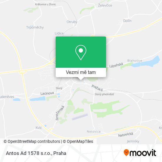 Antos Ad 1578 s.r.o. mapa