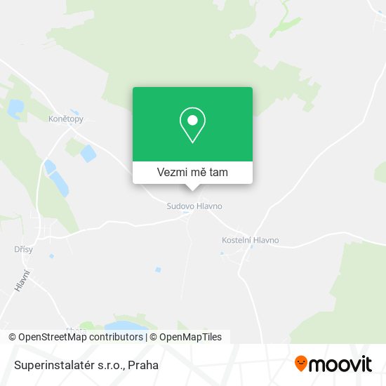 Superinstalatér s.r.o. mapa