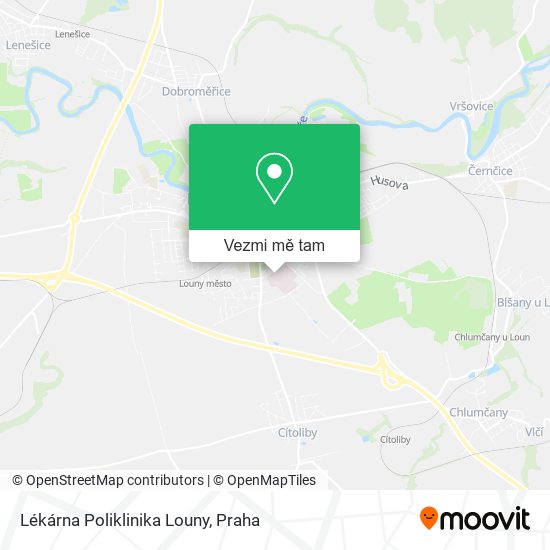 Lékárna Poliklinika Louny mapa