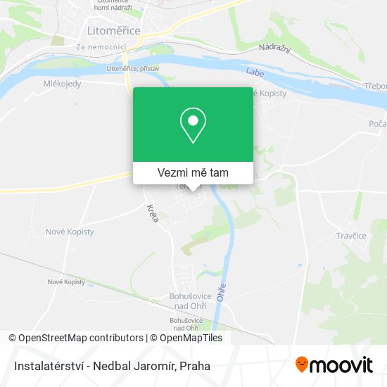 Instalatérství - Nedbal Jaromír mapa