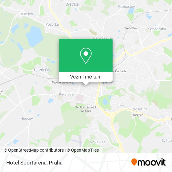 Hotel Sportaréna mapa