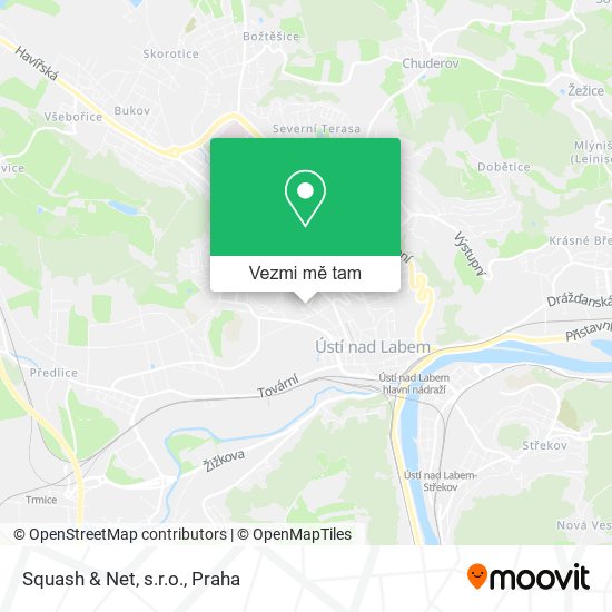 Squash & Net, s.r.o. mapa