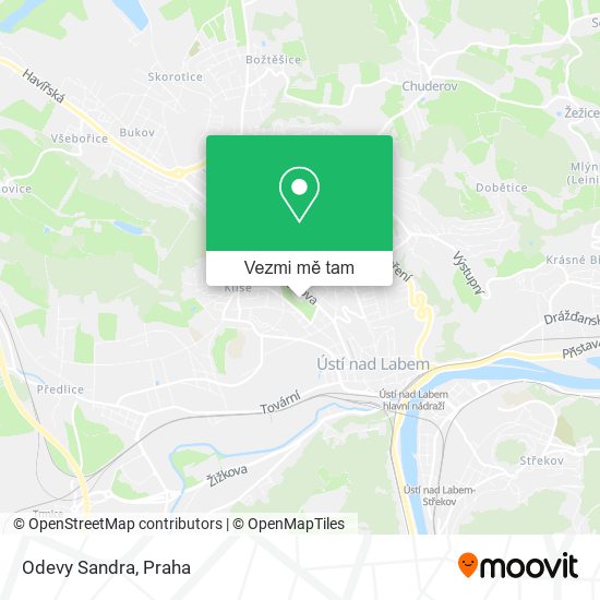 Odevy Sandra mapa