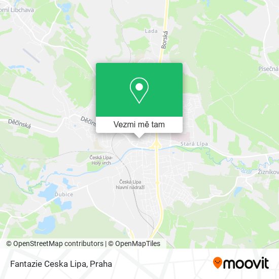 Fantazie Ceska Lipa mapa