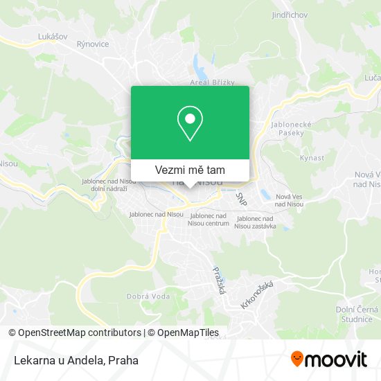 Lekarna u Andela mapa