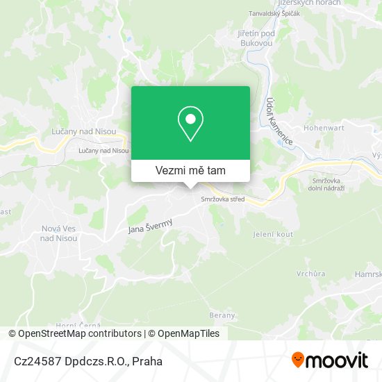 Cz24587 Dpdczs.R.O. mapa