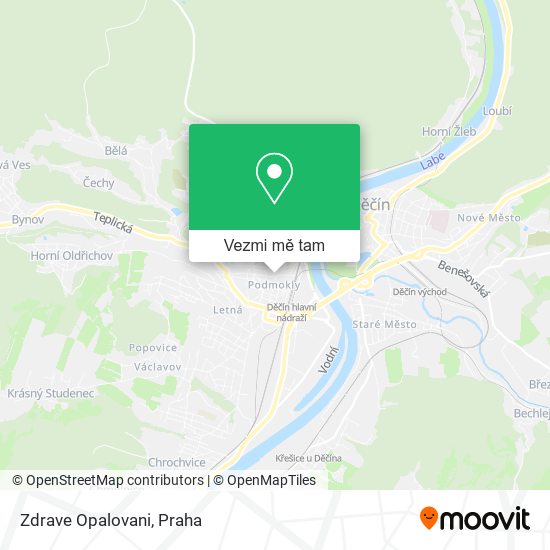 Zdrave Opalovani mapa