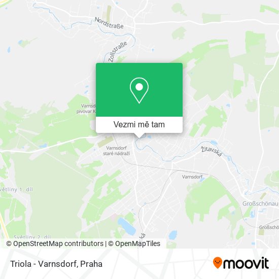 Triola - Varnsdorf mapa