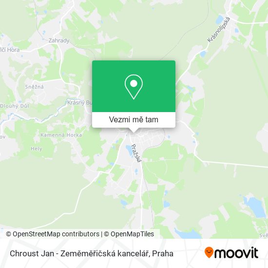 Chroust Jan - Zeměměřičská kancelář mapa