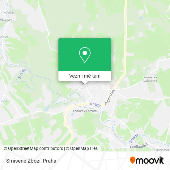 Smisene Zbozi mapa