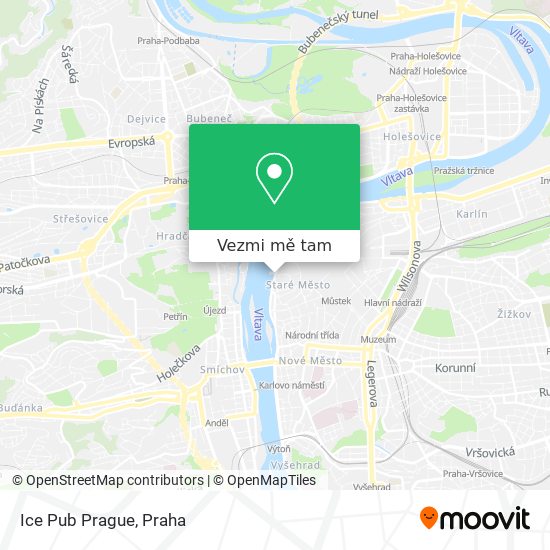 Ice Pub Prague mapa