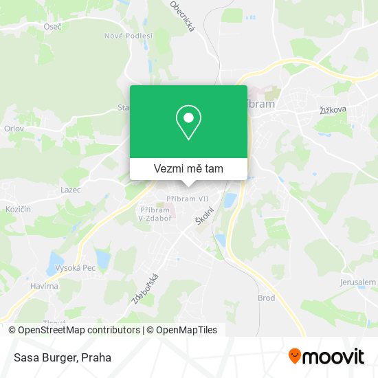 Sasa Burger mapa