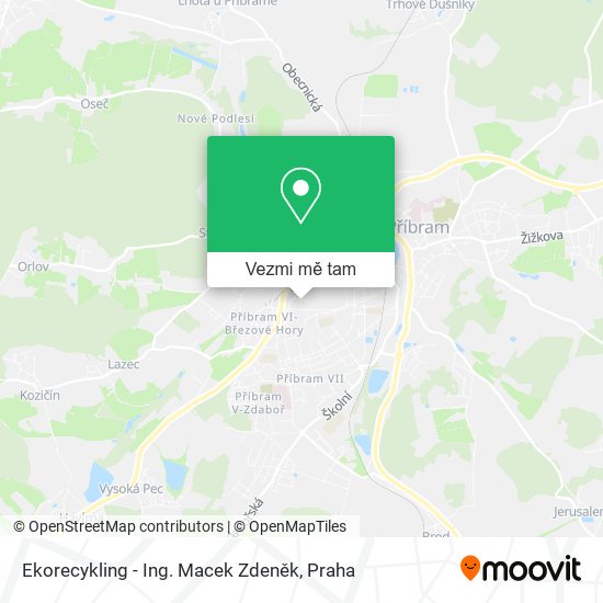 Ekorecykling - Ing. Macek Zdeněk mapa