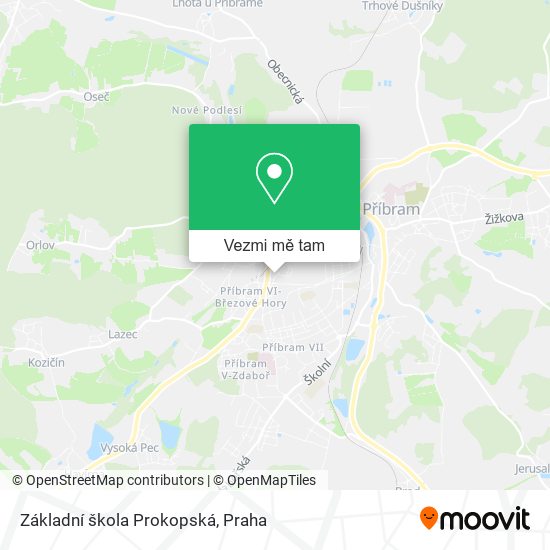 Základní škola Prokopská mapa