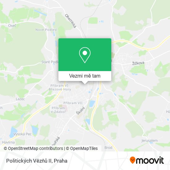 Politických Vězňů II mapa