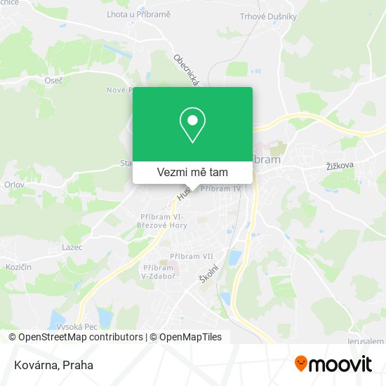 Kovárna mapa