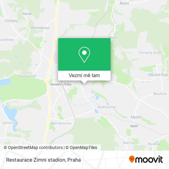 Restaurace Zimní stadion mapa