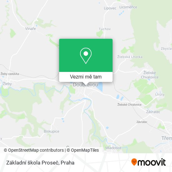 Základní škola Proseč mapa