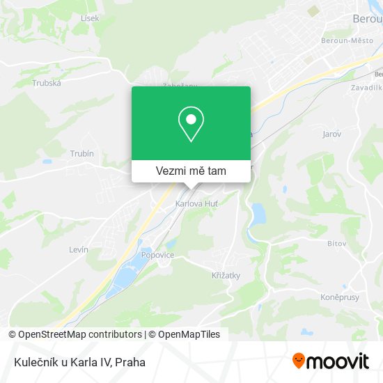 Kulečník u Karla IV mapa