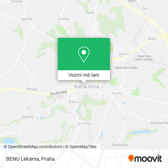 BENU Lékárna mapa