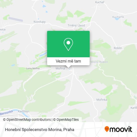 Honební Spolecenstvo Morina mapa