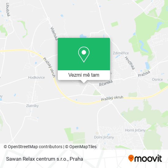 Sawan Relax centrum s.r.o. mapa