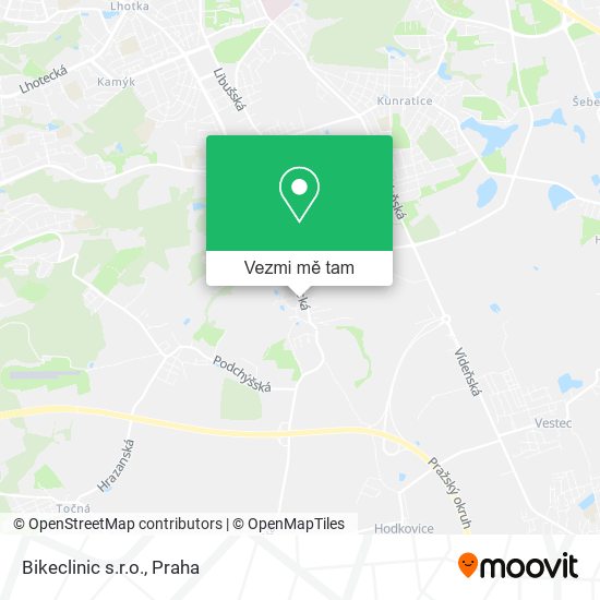 Bikeclinic s.r.o. mapa