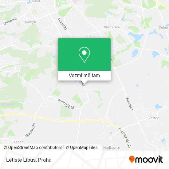 Letiste Libus mapa