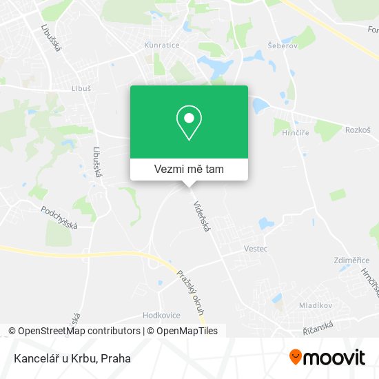 Kancelář u Krbu mapa