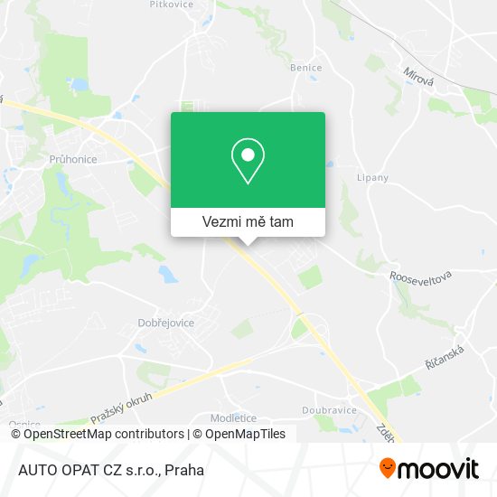 AUTO OPAT CZ s.r.o. mapa