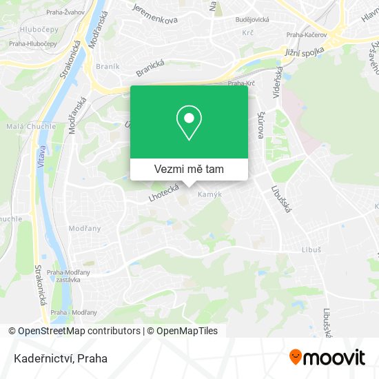 Kadeřnictví mapa