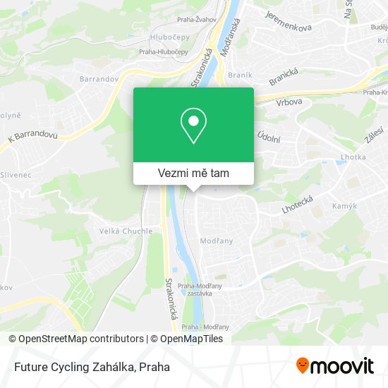 Future Cycling Zahálka mapa