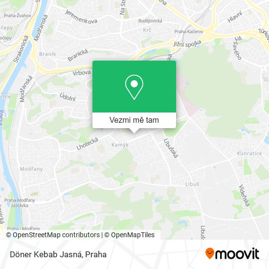 Döner Kebab Jasná mapa