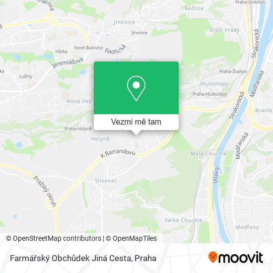 Farmářský Obchůdek Jiná Cesta mapa