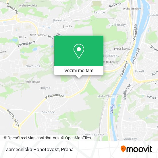 Zámečnická Pohotovost mapa