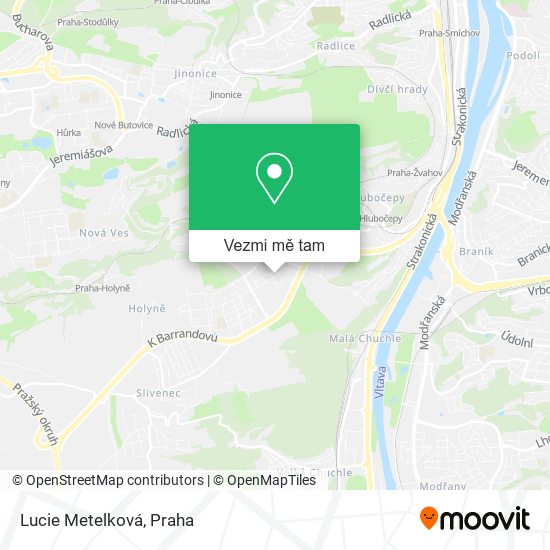 Lucie Metelková mapa