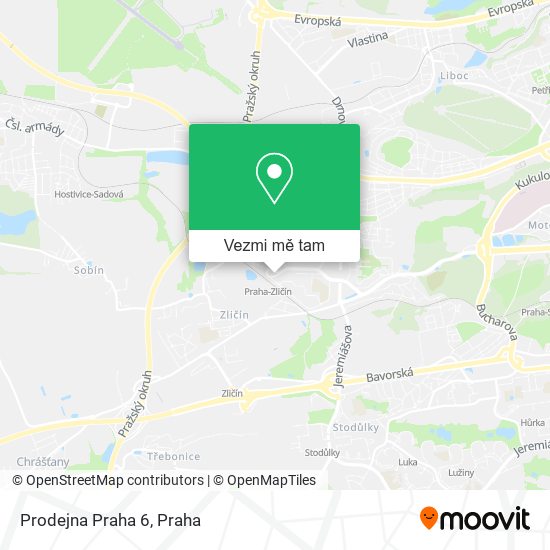 Prodejna Praha 6 mapa