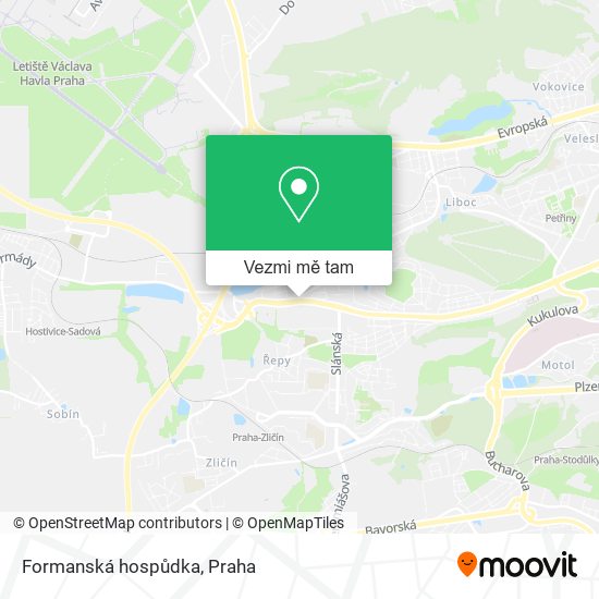Formanská hospůdka mapa