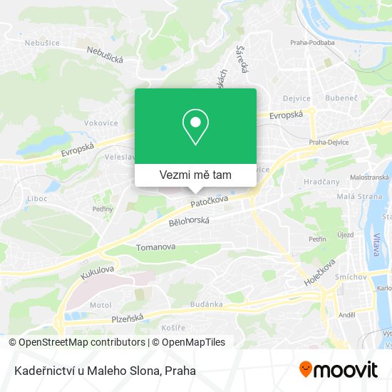 Kadeřnictví u Maleho Slona mapa