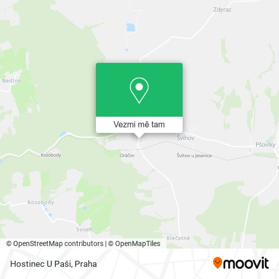 Hostinec U Paši mapa