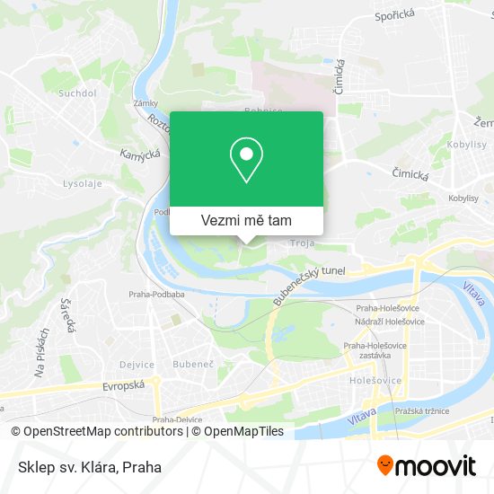 Sklep sv. Klára mapa