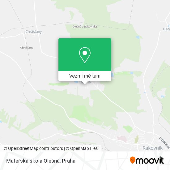 Mateřská škola Olešná mapa