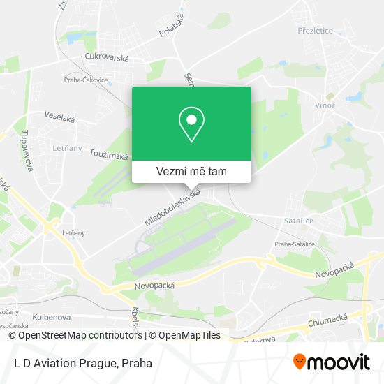 L D Aviation Prague mapa